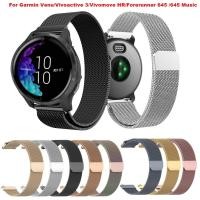 ราคา สายนาฬิกาข้อมือ milanese สําหรับ garmin venu vivoactive 3 vivomove hr forerunner 245 245m 645 ขนาด 20 มม (6236079630)