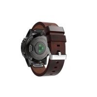 ราคา Garmin Fenix 5 นาฬิกาข้อมือสายหนังวัวแท้ 22 มม (1916723931)