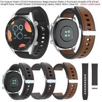 ราคา huawei watch gt 2 gt active honor magic นาฬิกาข้อมือสายเข็มขัดหนังสําหรับ samsung galaxy 46 มม gear s3 (3807797995)