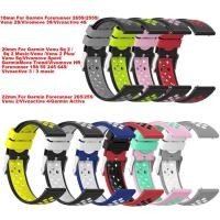 ราคา สายนาฬิกาข้อมือซิลิโคน 18 20 22 มม สําหรับ Garmin Forerunner 265 265s 255 255s Vivoactive 4 4S 3 Venu Sq 2 (19788078940)