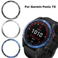 ราคา กรอบโลหะ สําหรับ Garmin Fenix 7X Smart Watch เคสกาว สําหรับ Fenix 7X แหวนกันชน ฝาครอบสเตนเลส (16449596194)