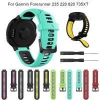 ราคา สายนาฬิกาข้อมือซิลิโคน สำหรับ Garmin Forerunner 735 XT 230 235 220 620 (1973660559)