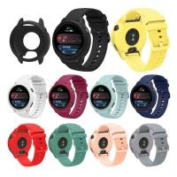 ราคา สายรัดและเคสสําหรับ Garmin Vivoactive 6 สร้อยข้อมือสายนาฬิกาซิลิโคนฝาครอบป้องกันสําหรับสายรัดข้อมือ Garmin Active 6 (28337523480)