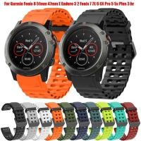 ราคา 22 26 มม ซิลิโคนสําหรับ Garmin Fenix 8 47 มม 51 มม E 7X 7 6X 6 Pro 5X 5 Plus 3 3HR Enduro 3 2 Instinct 2 2X 935 945 S60 S62 Quickfit สายรัดข้อมือ (26412490172)