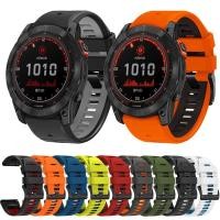 ราคา 22 26 มม ซิลิโคนสําหรับ Garmin Fenix 7 7X 6 6X Pro 5 5X Plus 3HR 935 945 Instinct S60 S62 MK1 Smartwatch Band Quickfit สายรัดข้อมือ (29708759848)