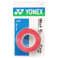 ราคา YONEX Tennis Badminton Grip Tape Wet Super Grip Set of 3 AC102 Wine Red (57550892605)