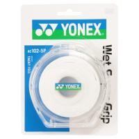ราคา YONEX Tennis Badminton Grip Tape Wet Super Grip with Case Set of 5 AC1025P White (48400927187)