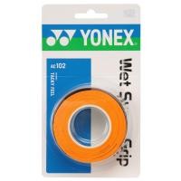 ราคา YONEX Tennis Badminton Grip Tape Wet Super Grip Set of 3 AC102 Orange (27243513198)