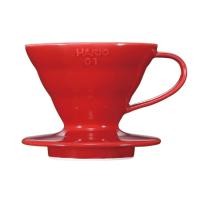 ราคา HARIO V60 Transparent Dripper 01 Ceramic Red for 1 2 Cups Coffee Hand Drip Made in Japan VDCR 01 R (41026177633)