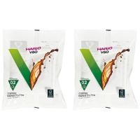 ราคา HARIO V60 Paper Filter 02 W White for 1 4 Cups Made in Japan VCF 02 100W 200 Sheets Pack (49650894090)