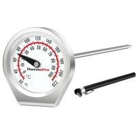 ราคา ThermoPro Cooking Thermometer Analog Cooking Thermometer Battery Free Meat Cooking Oven Tempered Glass Portable for Milk Coffee Drip Tea Milk Drinks Meat Barbecue APT418 (43173573226)