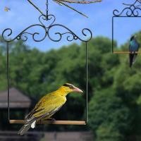 ราคา ไม้ Parrot Stand Perch Swing ประเภทแขวน Bird Cage Perch ของเล่นสําหรับ Cockatiels Parakeet นกขนาดเล็ก (55001193708)