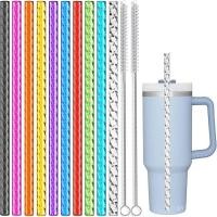 ราคา หลอดเปลี่ยนสีสันสดใส เหมาะสำหรับถ้วย Stanley ขนาด 40 ออนซ์ ประมาณ 1134 0 กรัม และ 30 ออนซ์ ประมาณ 850 5 กรัม 10 แพ็ค ขนาด 12 นิ้ว ประมาณ 30 5 ซม (24593388238)