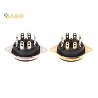 ราคา A W แชสซี Mount 8pin Bakelite หลอดฐานซ็อกเก็ตสําหรับ 6550B 6CA7 EL34 6L6 KT88 Vintage AMP DIY (51101234945)