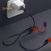 ราคา A W ประเภท C USB สายชาร์จสําหรับ Shokz OpenSwim Pro S710 Bone Conduction หูฟังแม่เหล็ก Fast สายชาร์จสําหรับ Shokz S710 (48101269500)