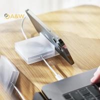 ราคา A W แบบพกพาโปร่งใส Cable Organizer การจัดการสายไฟ USB Cable Winder Charger Wire Storage Protector (41726258141)