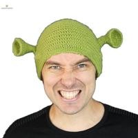 ราคา Cod Unisex Balaclava Monster Shrek Wool หมวกถักฤดูหนาว สีเขียว หมวกตลก ใหม่ (29767684918)