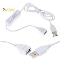 ราคา A W 1 PC 1 M สาย USB พร้อมสวิตช์เปิด ปิดสายขยายสลับสําหรับโคมไฟ USB พัดลม USB (46651095251)