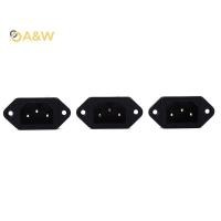 ราคา A W 1 PC HiFi Audio ทองแดงบริสุทธิ์ชาย IEC Inlet Power 3 Pin ซ็อกเก็ต AC 250V 10A Elecrtric ปลั๊กเชื่อมต่อ (44601149941)