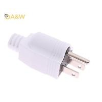 ราคา A W US American 3 Pin 5 15P AC ไฟฟ้าปลั๊กชาย Adaptor อะแดปเตอร์สายไฟ Rewireable สายไฟเชื่อมต่อ (43276291653)