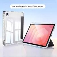 ราคา พร้อมที่ใส่ดินสอสําหรับ Samsung Galaxy Tab S10 lite S11 5G 2025 ฝาครอบอะคริลิค Galaxy Tab S9 S7 S9 S10 FE A9 plus A9 8 7 S6 lite 10 4 (42423246655)