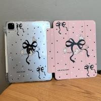 ราคา สีดํา Bow Tie ฝาครอบช่องเสียบปากกาสําหรับ IPad A16 2025 11th 10th Gen air3 10 5 9 7 5th 6th Gen Pro 11 Air 7 6 5 4 อะคริลิค 10 2 9th Gen (41323175418)