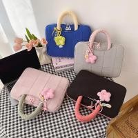 ราคา 13 14นิ้วแฟชั่นผ้าฝ้ายเบาะกระเป๋าแล็ปท็อปสำหรับ MacBook M4 Air13 6นิ้ว2025 A2681 A3113 AIR 13 Pro 14 13 M3 A2918 A2992 (40952214272)