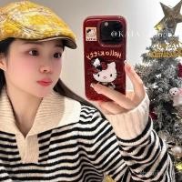 ราคา สีเบอร์กันดีกลิตเตอร์ KT เคสโทรศัพท์สำหรับ iphone16pro สำหรับ iPhone 16เคสโทรศัพท์ลายการ์ตูน XS XR สำหรับผู้หญิงรุ่นใหม่15เคสโทรศัพท์ลายการ์ตูนสำหรับ iphone12 11 7 8PLUS 3zhw (26722191522)