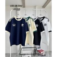 ราคา เสื้อยืด adidas Originals เสื้อยืดลําลอง ผ้าฝ้าย แขนสั้น คอกลม ปักลายโลโก้ Adidas สําหรับผู้ชาย และผู้หญิง (45250556946)