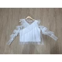 ราคา เสื้อลูกไม้สีขาว ออกงานแต่ง เสื้อเกาหลี เสื้อฟรุ้งฟริ้ง เสื้ออลัง เสื้อรุ่นpinnky เสื้อน่ารัก เสื้อผ้ามุ้ง เสื้อออกงาน (29072811189)