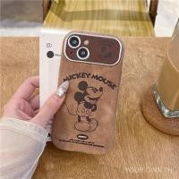 ราคา เคสโทรศัพท์โทรศัพท์หนังมิกกี้น่ารักสไตล์ฤดูใบไม้ร่วงฤดูหนาวใช้ได้กับ ไอโฟน 17 14 15 16 12 11 13 16โปรแม็กซ์ 13มือโปร 15มือโปร 14บวก 15บวก วัสดุหนังสีน้ําตาลพร้อมวินโดว์ (57701076843)