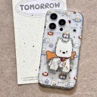 ราคา น่ารัก West Highland Rock Music Bracket โทรศัพท์สําหรับ iphone 17 15 16 14 11 13 12 PRO MAX PLUS 13PROMAX 14PRO 17AIR Anti fall เคสโทรศัพท์นุ่มกันกระแทก B9MC (57350234952)