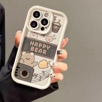 ราคา เคสโทรศัพท์มือถือ กันกระแทก ลายหมีชานมไข่มุก สําหรับ Apple Iphone 15pro 14 13promax 11 12 NKWD (25350322028)