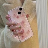 ราคา เคสโทรศัพท์มือถือ แบบนิ่ม ลายผีเสื้อ สีชมพู สําหรับ Apple Iphone 1 14pro 8max 12 1311 xr (21278711165)