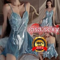 ราคา NIGHT TIME เดรสกระโปรง เดรสสายฝอ เดรสผ้ามันเงา ไซต์ M 5XL นน 40 100 Kg อกแต่งลูกปัด อกแต่งผีเสื้อ N 446 (29329150868)