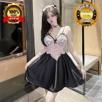 ราคา ชุดนอนเซ็กซี่ ชุดนอนลูกไม้ ของแท้เกรดดี มีหลายไซต์ M 5XL นน 40 100kg ชุดสายเดี่ยวแต่งลูกไม้ N 697 (24528444079)