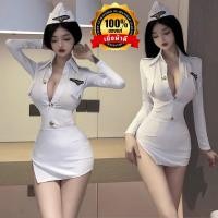 ราคา NIGHT TIME ชุดเซ็ท ชุดนักบินคอสเพลย์ ชุดเข้ารูป ทรงเอผ่าข้าง พร้อมจีสตริง N 858 (25534562585)