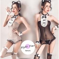 ราคา ชุดบอดี้สูทเต็มตัว แบบมีเนคไทย ริบบิ้นสีดำ N 492 ราคาส่ง (8782129142)