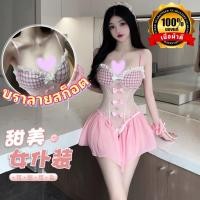 ราคา ชุดบอดี้สูท ชุดนอนเซ็กซี่ ของแท้เกรดดี สายเดี่ยวอกแต่งระบาย เนื้อผ้าซีทรูติดโบว์ N 578 (23185362484)