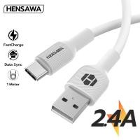 ราคา Hensawa รุ่น US5090 สายชาร์จเร็ว 2 4A USB to Type C ip Micro 1m วัสดุ TPE 1เมตร รองรับชาร์จไว Fast Charge Cable Sync (26156500106)