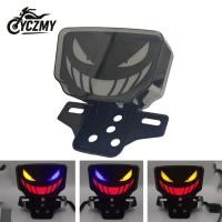 ราคา รถจักรยานยนต์ LED Devil Eye ไฟท้ายเบรคด้านหลังโคมไฟ Integration Tail พร้อมแบบไดนามิกแฟลชสําหรับ Honda TMX155 CG125 (49551044170)