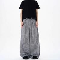 ราคา กางเกงลำลองทรงหลวม ลายจีบรุปแบบสก็อต สไตล์เรโทร (44210336764)