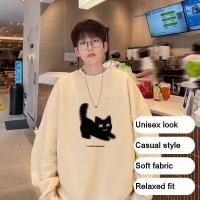 ราคา เสื้อสเวตเตอร์ผ้าฟลีซ อบอุ่นและทนทาน พิมพ์ลายแมวน่ารัก เหมาะสำหรับฤดูใบไม้ร่วง (43675246076)