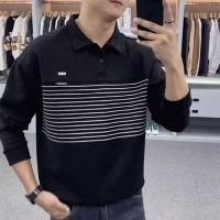 ราคา เสื้อโปโลแขนยาวผู้ชาย สไตล์ลำลอง ลายคลายๆ สบายๆ (41575412800)