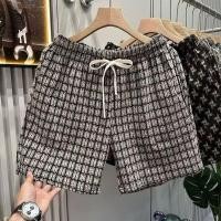 ราคา zerotogue กางเกงขาสั้นผู้ชายสีดำและสีขาวลายสก๊อตหลวมกีฬากางเกงขาสั้น (44105144085)