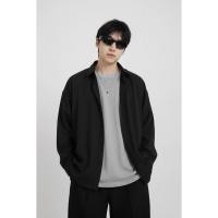 ราคา เสื้อเชิ้ตดำแขนยาวสำหรับผู้ชาย สไตล์เกาหลี สวมใส่ง่ายและทันสมัย (42076308514)