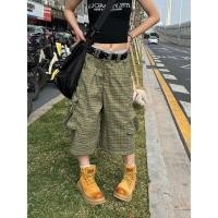 ราคา zerotogue กางเกงขาสั้นผู้ชายแฟชั่นสไตล์เกาหลีกระเป๋าขนาดใหญ่ลายสก๊อตออกแบบหลวมสบายๆเยาวชนยอดนิยม (41304480788)