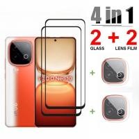 ราคา 4in1 ป้องกันหน้าจอสําหรับ iQOO Neo 10 5G Neo10 กระจกนิรภัยด้านหน้าฟิล์มกล้องเลนส์ป้องกันฟิล์มนุ่ม (25945449211)
