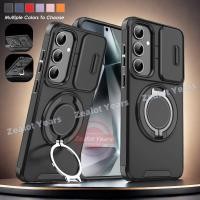 ราคา SAMSUNG สไลด์กล้องสําหรับsamsung Galaxy S24 S23 S22 S21 FE Plus 5G S24FE S23FE S24Plus S23Plus S24 S23 แหวนผู้ถือAnti Fall Dropปกหลัง (29963230652)