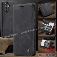 ราคา ธุรกิจฝาครอบสําหรับ Samsung Galaxy S25 S24 S23 FE S22 S21 Plus Ultra S24FE S24 S25Ultra S24Ultra S23Ultra Retro หรูหราหนังกระเป๋าสตางค์ช่องใส่การ์ด Bracket เคสโทรศัพท์ (27213464583)